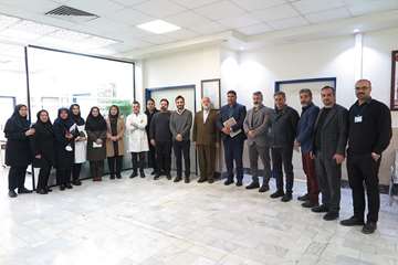 مراسم تکریم و معارفه مسئول حفاظت فیزیکی بیمارستان شهدای هفتم تیر دانشگاه علوم پزشکی ایران